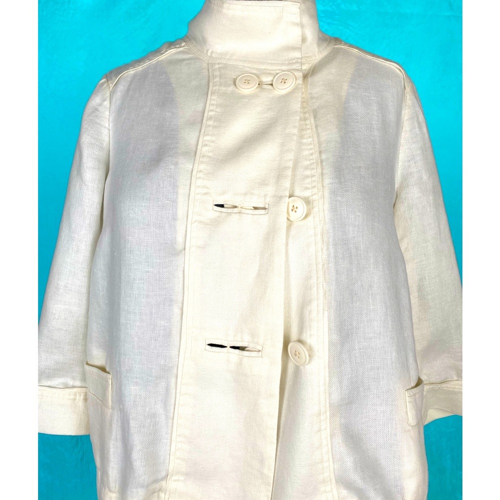 Coldwater Creek natural linen casual jacket in Med